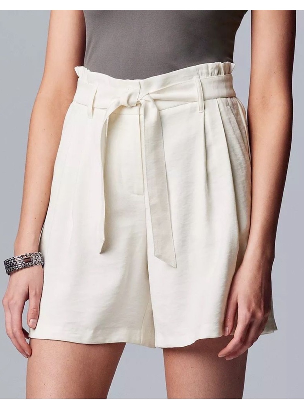 Simply Vera High-Waisted Tie-Waist Shorts